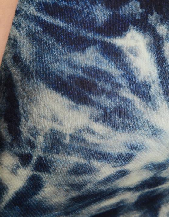 Dunkelblau Bershka Frauen langer Rock H00J1826