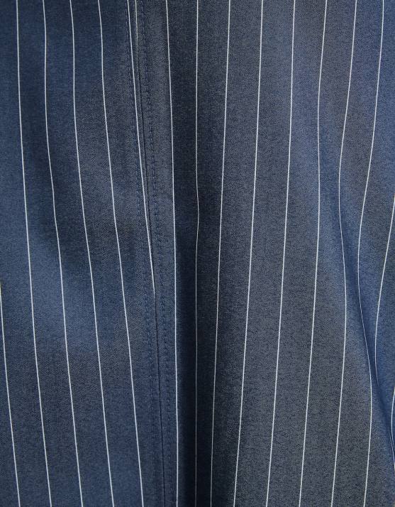 Dunkelblau Bershka Frauen maßgeschneiderter Midirock H00J1640