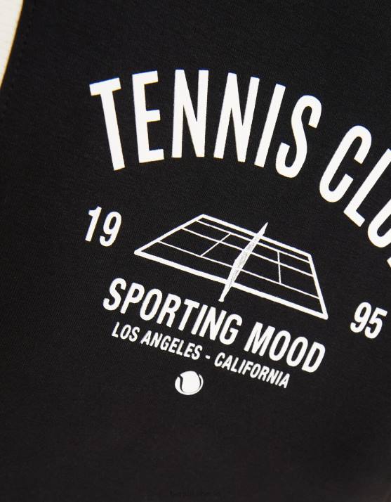 Schwarz Bershka Frauen Bedruckter Plüsch-Skort H00J1635