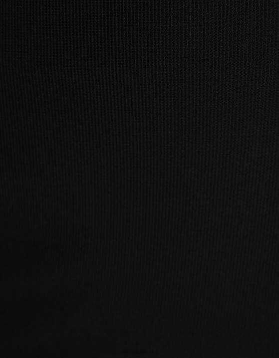 Schwarz Bershka Frauen gerippter Minirock H00J1650