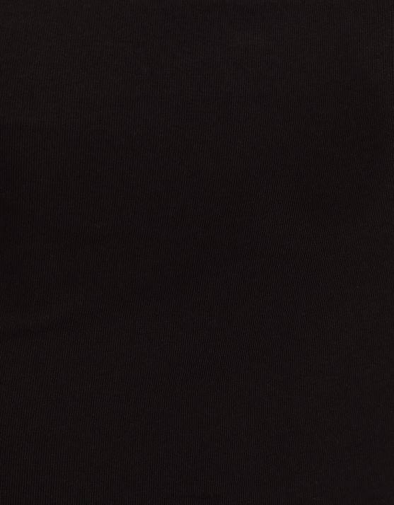 Schwarz Bershka Frauen langer Baumwollrock H00J1658