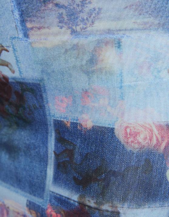 andere Bershka Frauen Minirock mit Mesh-Print H00J1673