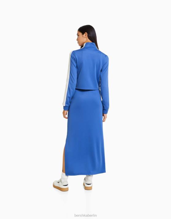 andere Bershka Frauen Retro-gestreifter Midirock H00J1668