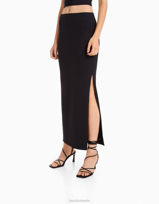 exklusiv Bershka Frauen langer Rock H00J1610