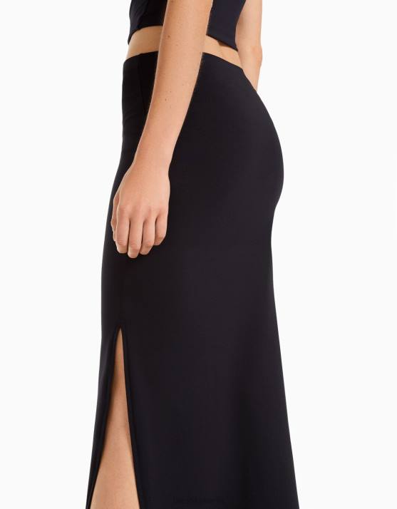 exklusiv Bershka Frauen langer Rock H00J1610