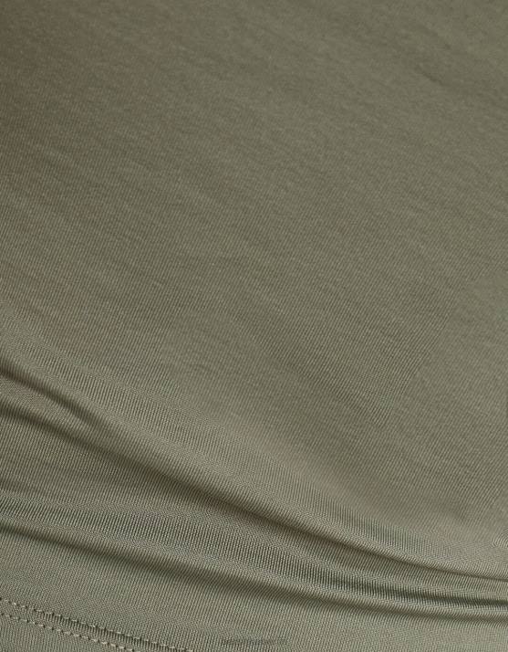 khaki Bershka Frauen langer Rock H00J1609