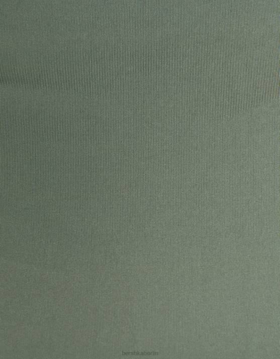 khaki Bershka Frauen langer Rock H00J1638