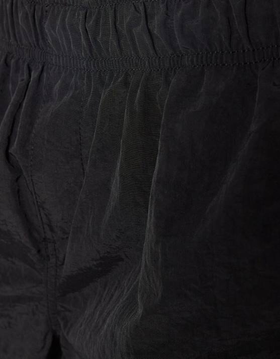 Schwarz Bershka Frauen Nylon-Fallschirm-Jogginghose H00J1313