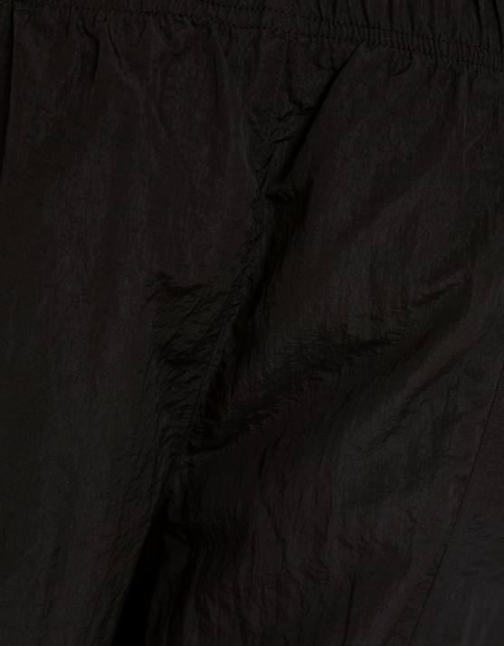 Schwarz Bershka Frauen Nylon-Fallschirmhose H00J1331