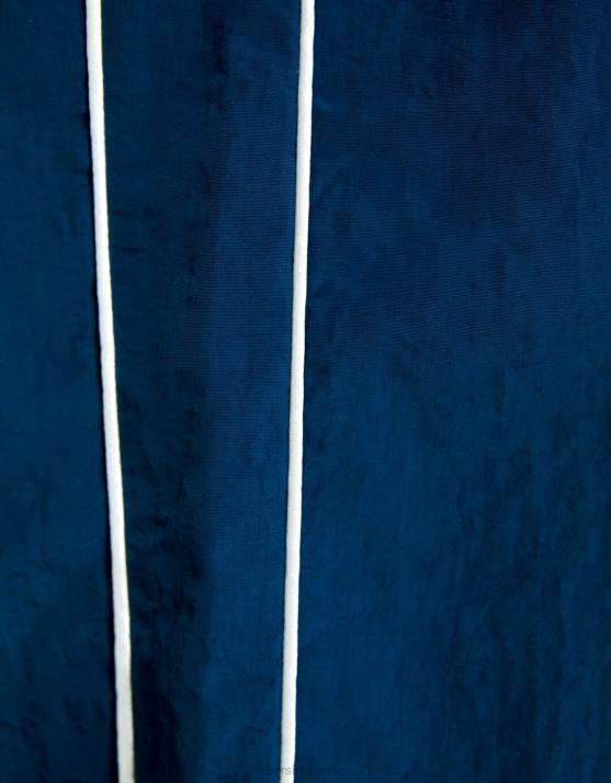 Blau Bershka Frauen Nylonhose mit seitlichen Paspeln H00J1474