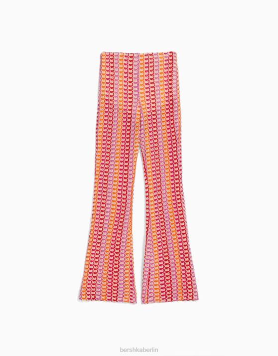 Koralle Bershka Frauen ausgestellte Strickhose H00J1858