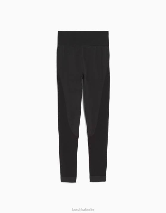 dunkelgrau Bershka Frauen Nahtlose Push-up-Leggings H00J1460