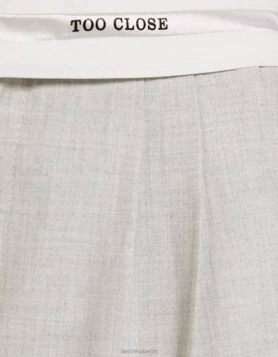 exklusiv Bershka Frauen Bedruckte, maßgeschneiderte Hose H00J1415