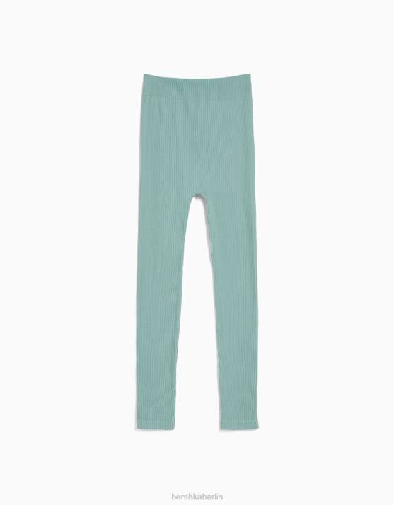 exklusiv Bershka Frauen Nahtlose gerippte Leggings H00J1450