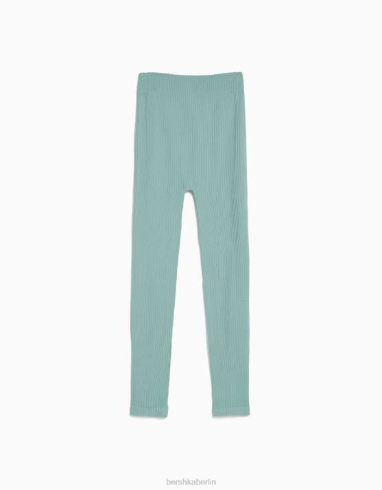 exklusiv Bershka Frauen Nahtlose gerippte Leggings H00J1450