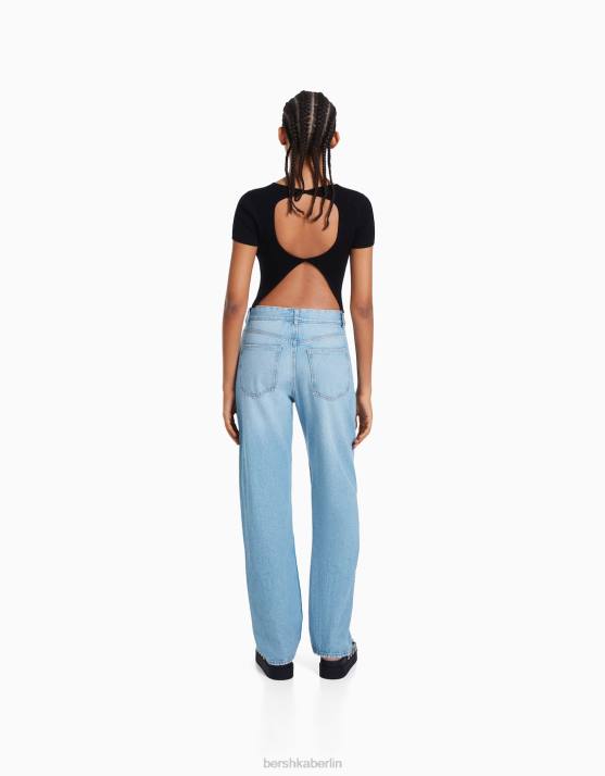 exklusiv Bershka Frauen Gerade geschnittene Jeans H00J1513