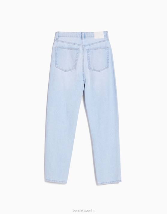 hellblau Bershka Frauen Mom-Jeans H00J1531
