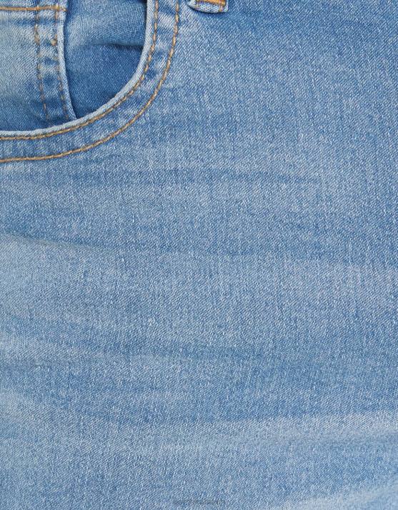 hellblau Bershka Frauen Push-up-Röhrenjeans H00J1561