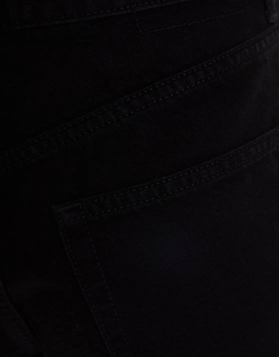 Schwarz Bershka Frauen Mom-Fit-Jeansshorts H00J1685