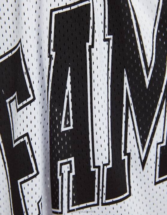 Weiss Bershka Frauen Bedruckte Bermudashorts aus Mesh H00J1700