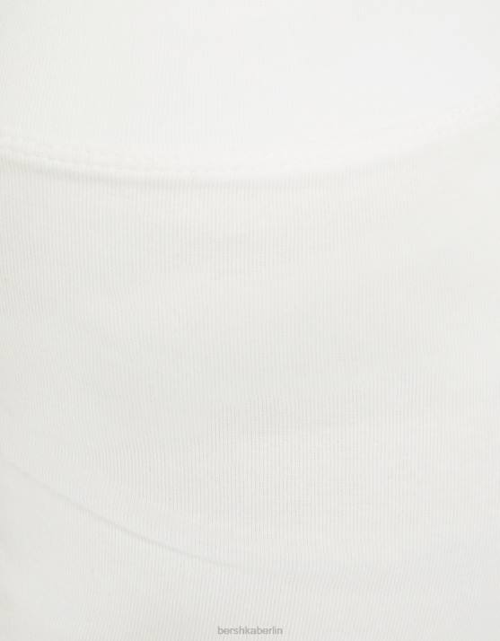 Weiss Bershka Frauen kurze Shorts H00J1704