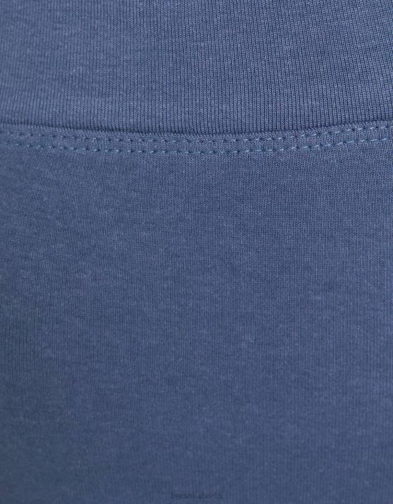 blau verwaschen Bershka Frauen Culotte-Shorts H00J1701