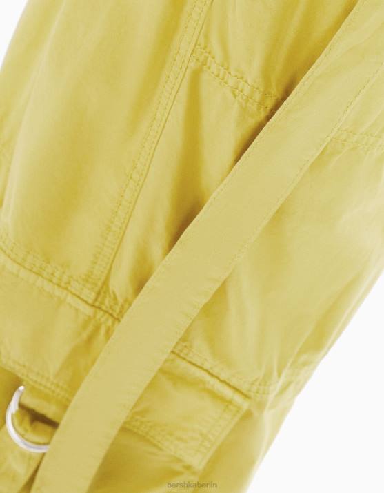Grün Bershka Frauen Cargohose aus Twill-Oktopus H00J1328