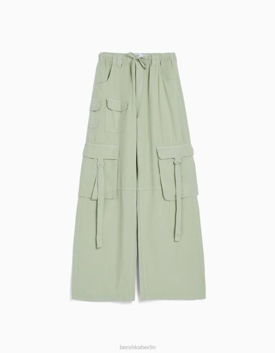 Grün Bershka Frauen Rustikale Oktopus-Cargohose H00J1308