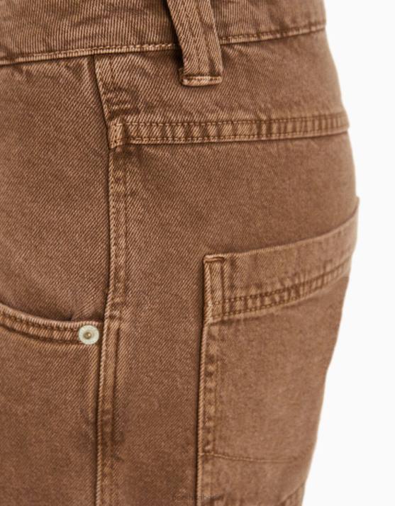 Kamel Bershka Frauen Ballon-Zimmermannshose H00J1359