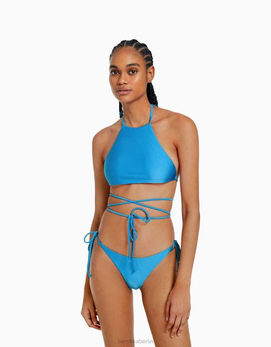 Blau Bershka Frauen Surfer-Bikinioberteil H00J1811