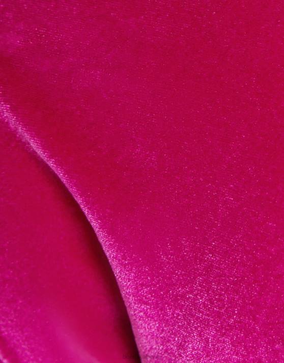 Fuchsie Bershka Frauen Bikinioberteil aus Samt H00J1782