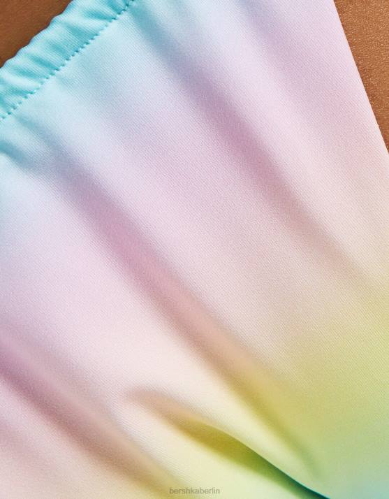 Gelb Bershka Frauen Ombre-Bikinihose mit Perlendetail H00J1815