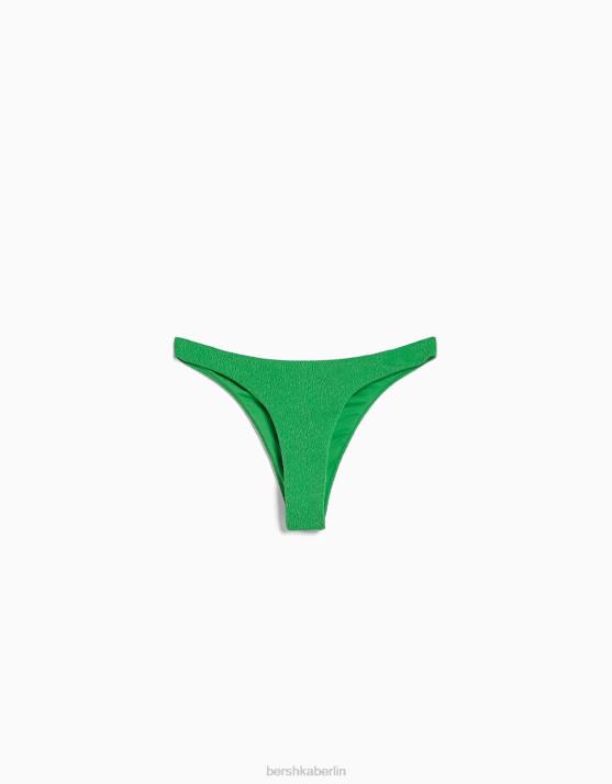Grün Bershka Frauen Strukturierte Bikinihose H00J1788