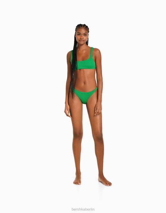 Grün Bershka Frauen Strukturiertes Bikinioberteil H00J1786