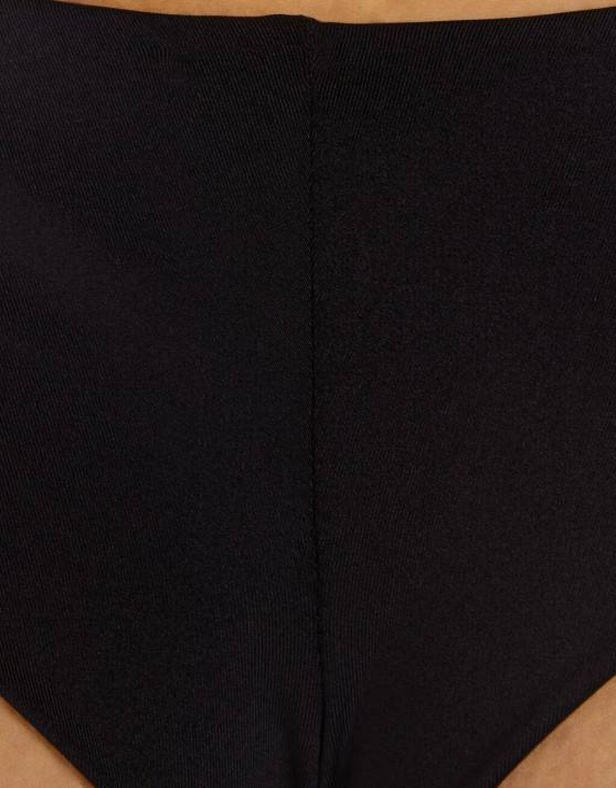 Schwarz Bershka Frauen Bikinioberteil mit Ringdetail H00J1797