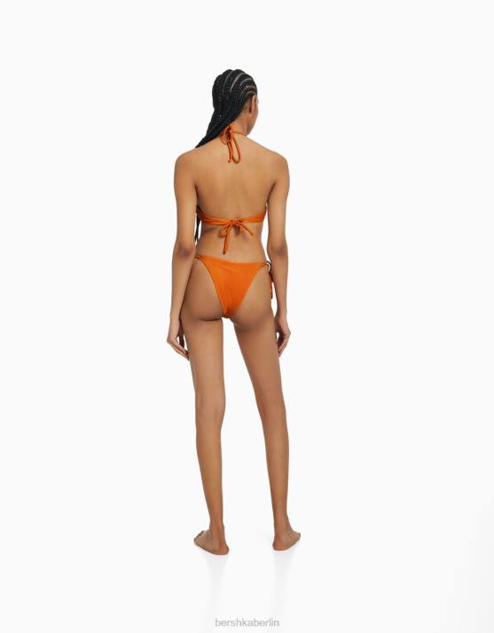 orange Bershka Frauen Ottoman-Bikinioberteil H00J1806