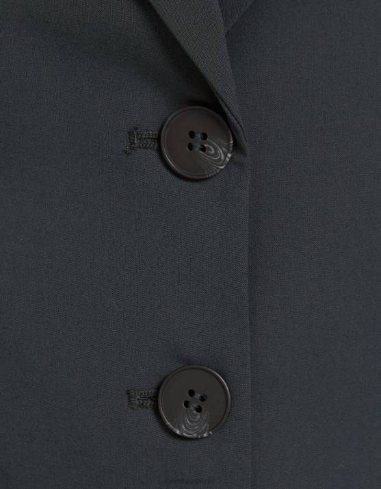 dunkelgrau Bershka Frauen maßgeschneiderter Blazer-Body H00J1181