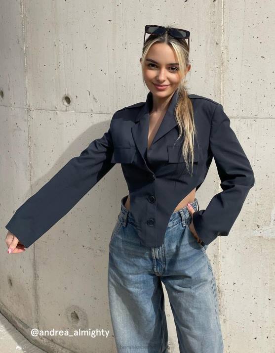 dunkelgrau Bershka Frauen maßgeschneiderter Blazer-Body H00J2003