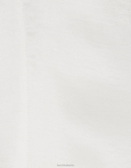 Creme Bershka Frauen Satin-Midikleid mit Trägern H00J177