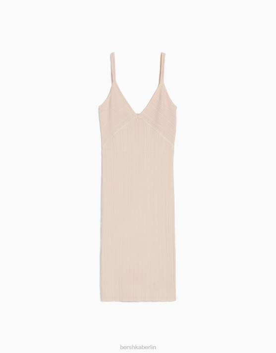 Rosa Bershka Frauen Minikleid mit Trägern H00J164