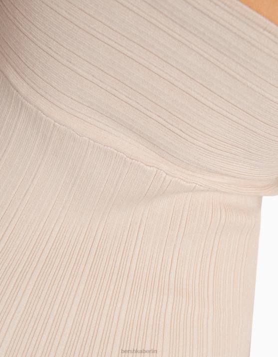 Rosa Bershka Frauen Minikleid mit Trägern H00J164