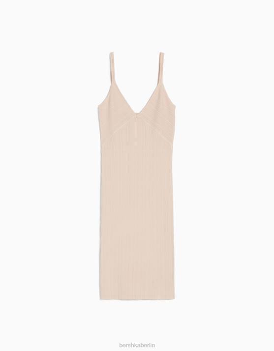 Rosa Bershka Frauen Minikleid mit Trägern H00J4095