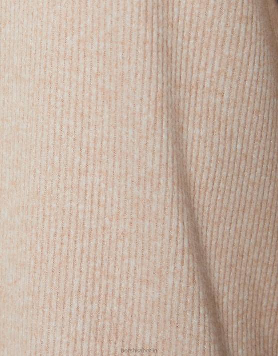 Sand Bershka Frauen Etuikleid mit langen Ärmeln H00J286