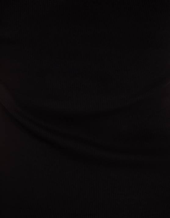 Schwarz Bershka Frauen Kurzärmliges, schulterfreies Minikleid H00J206