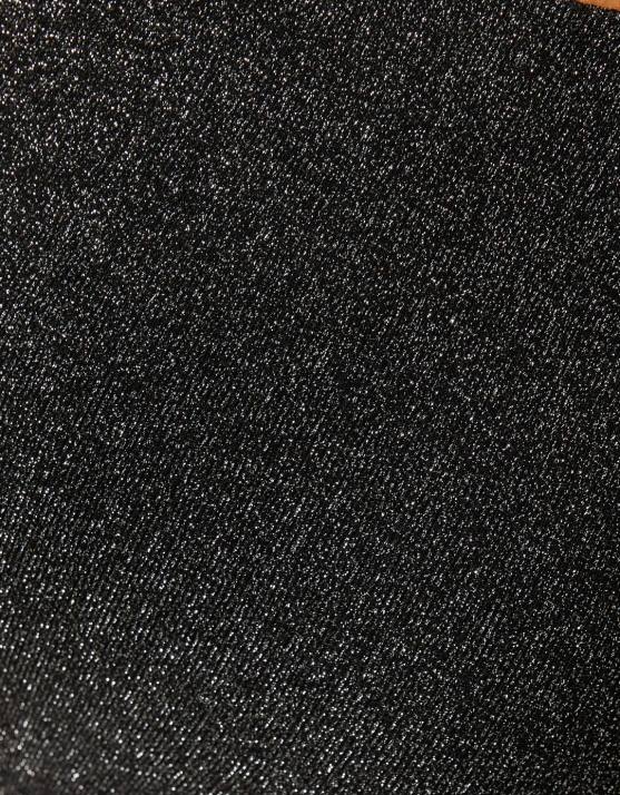 Schwarz Bershka Frauen glänzendes Minikleid H00J261