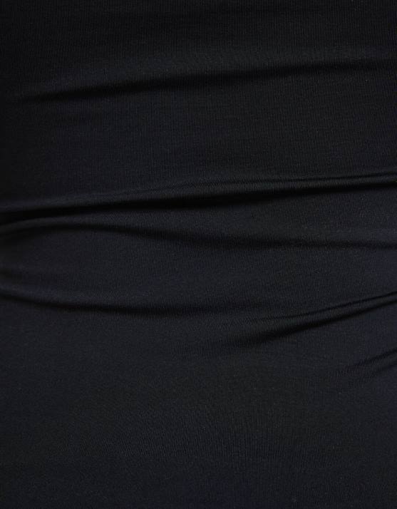 Schwarz Bershka Frauen langärmliges Minikleid H00J92