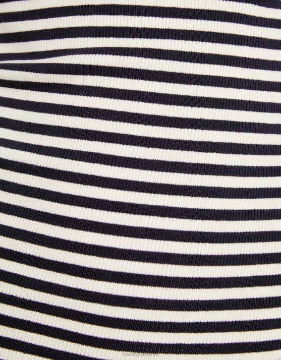 Weiss Bershka Frauen Minikleid mit Bardot-Ausschnitt H00J205