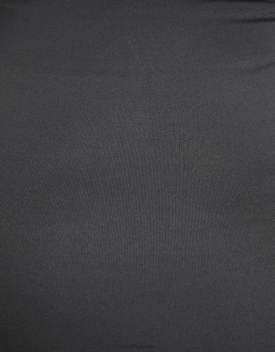 dunkelgrau Bershka Frauen Tailliertes Midikleid mit Trägern H00J259