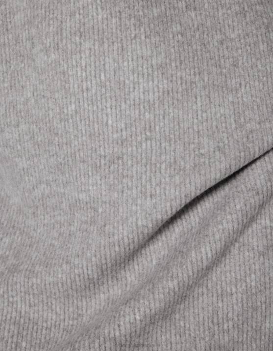 grau Bershka Frauen Etuikleid mit langen Ärmeln H00J285