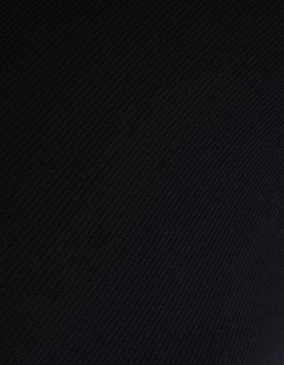 Schwarz Bershka Frauen Nahtloser Jumpsuit mit Trägern und überkreuztem Rücken H00J96